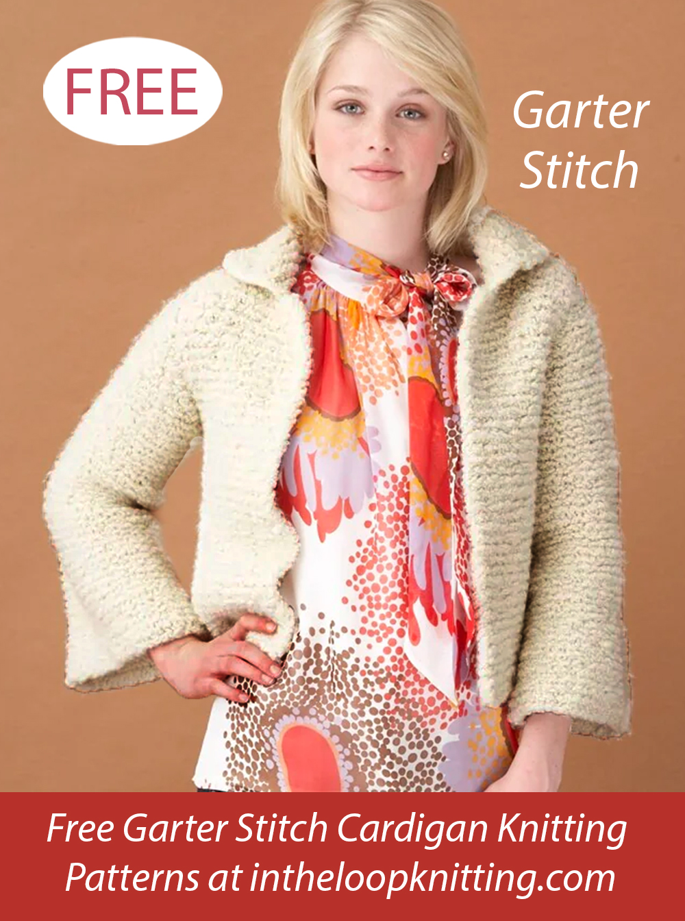 Free Garter Stitch Sasha Boxy Jacket Cardigan Knitting Pattern