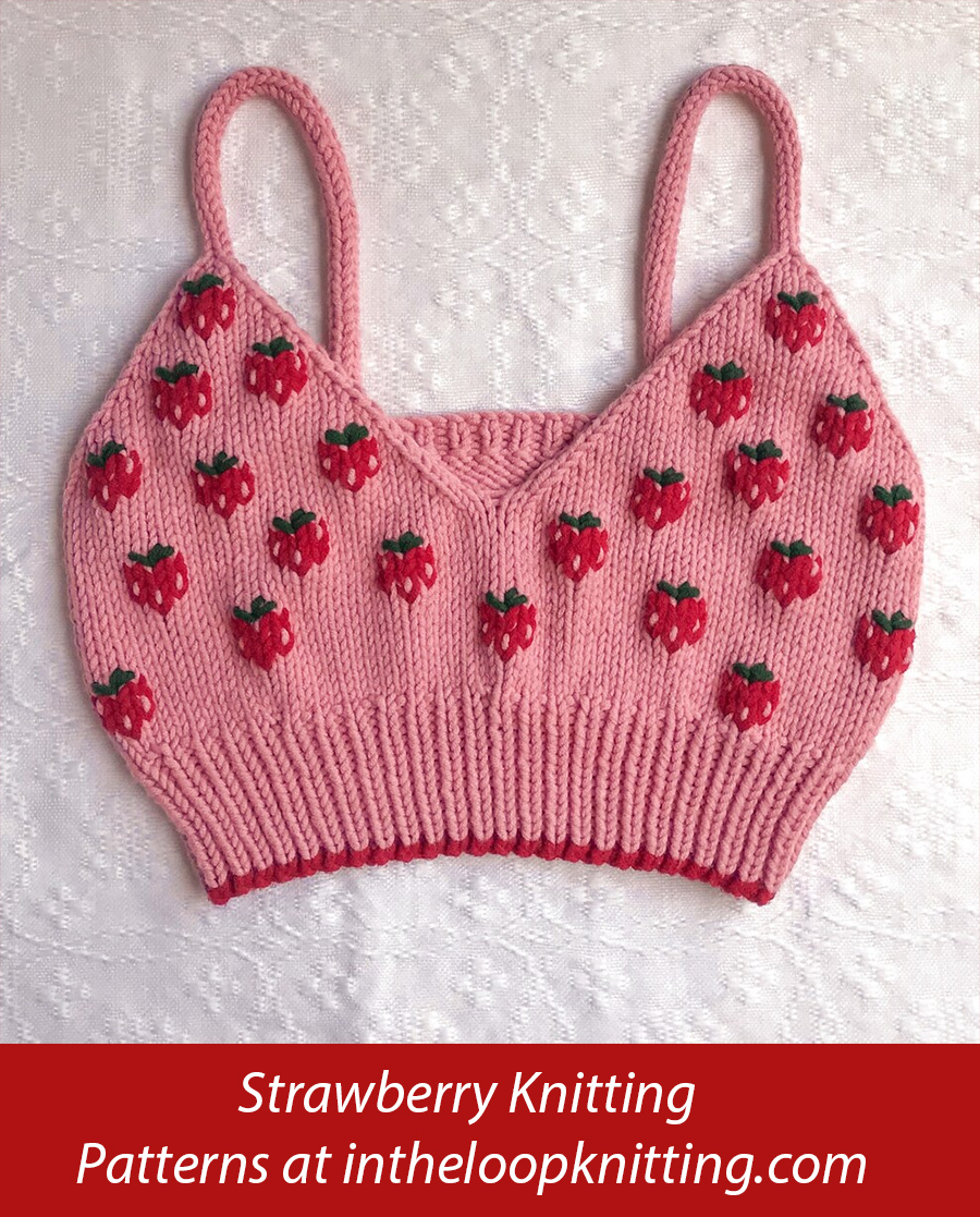 Strawberry Braberrylette Top Knitting Pattern 