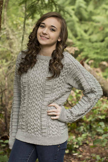 Free Knitting Pattern Brachnagh Aran Pullover and more pullover sweater knitting patterns