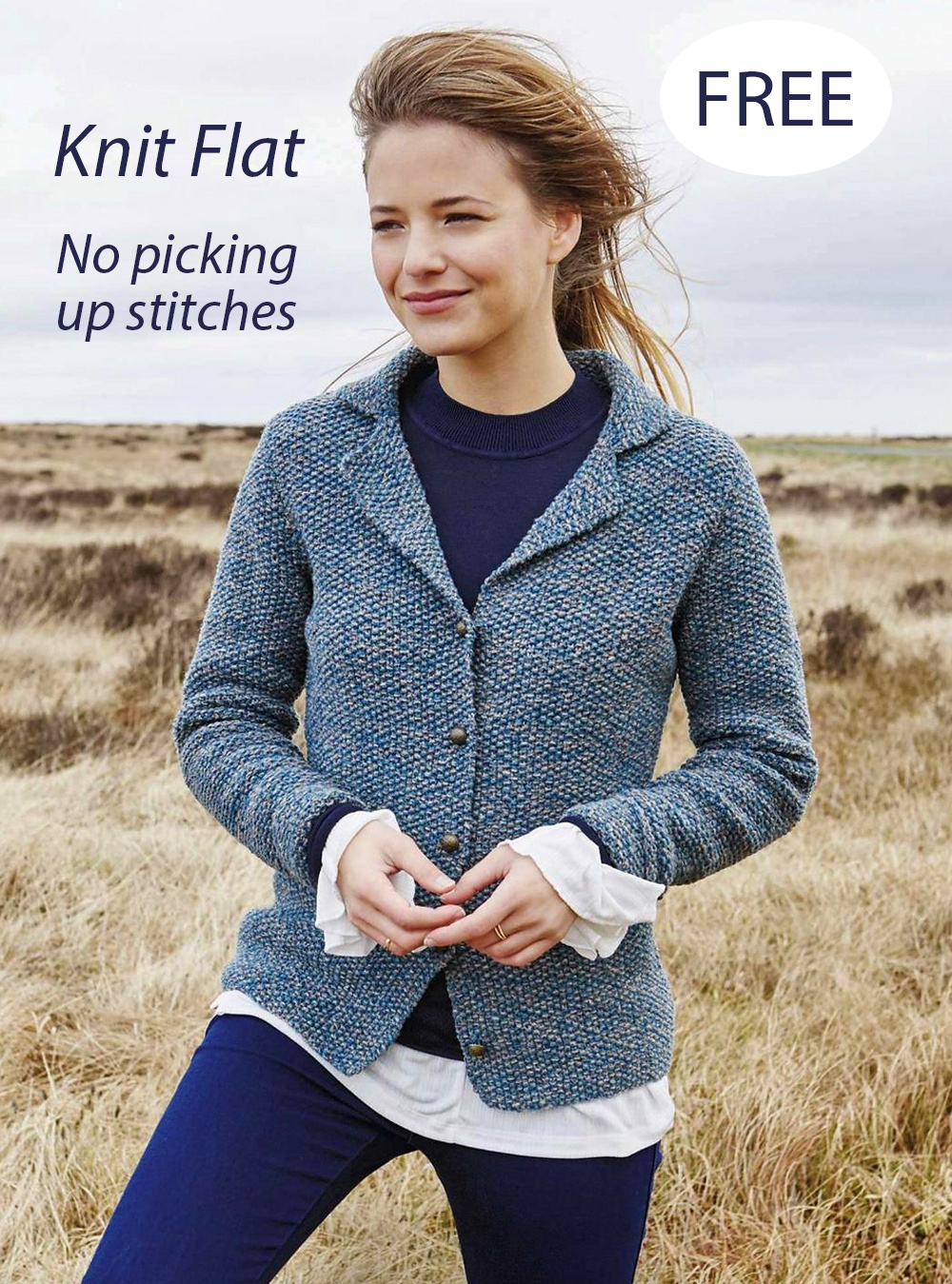 Braden Collared Cardigan  Knitting Pattern