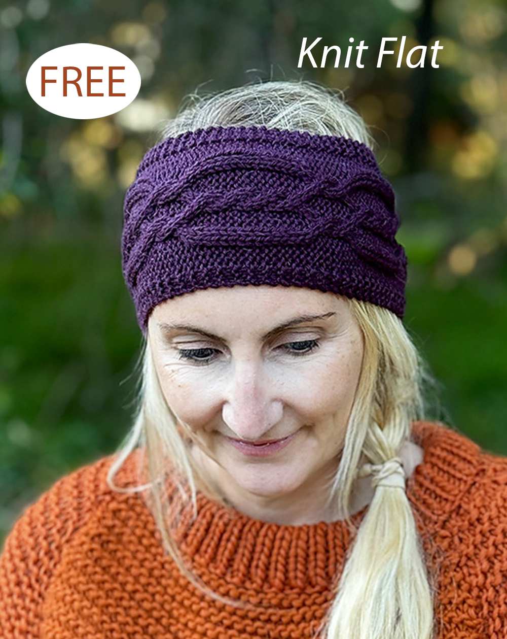 Free Knitting Pattern Braided Oak Cable Headband