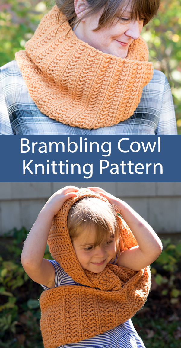 Cowl Knitting Pattern Brambling Cowl