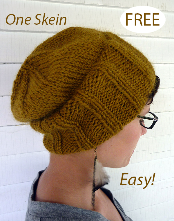 Free Knitting Pattern for Easy Brassica Hat