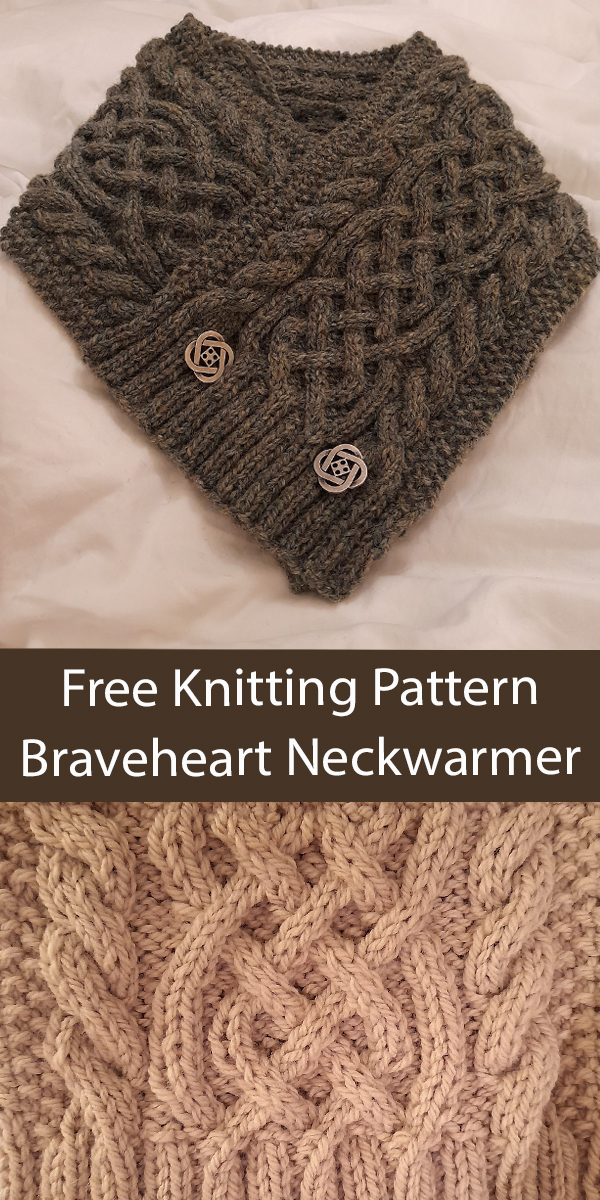 Free Cowl Knitting Pattern Braveheart Neckwarmer