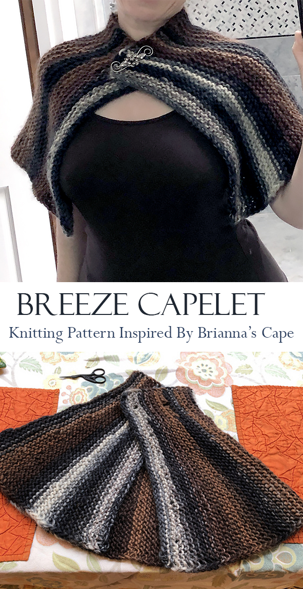 Free Knitting Pattern for Outlander Inspired Breeze Capelet