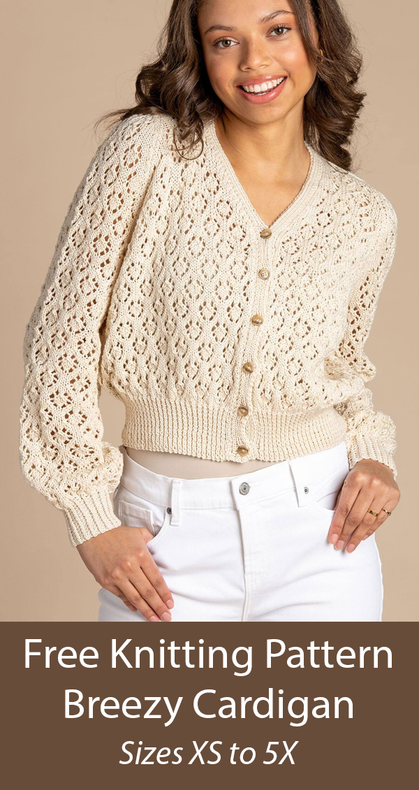 free cropped cardigan knitting patterns Archives - Knitting Bee (11 free  knitting patterns)