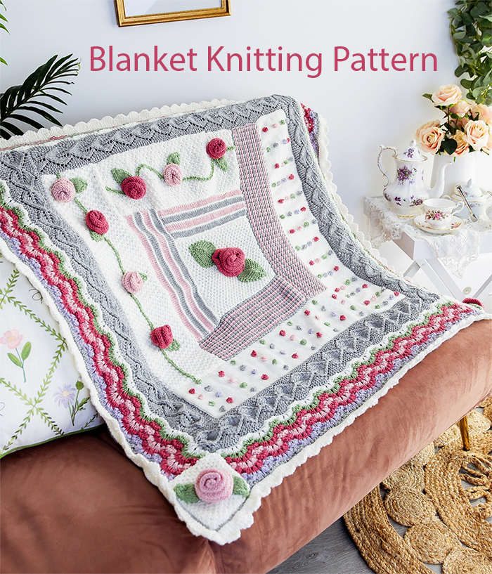 Briar Rose Blanket Knitting Pattern
