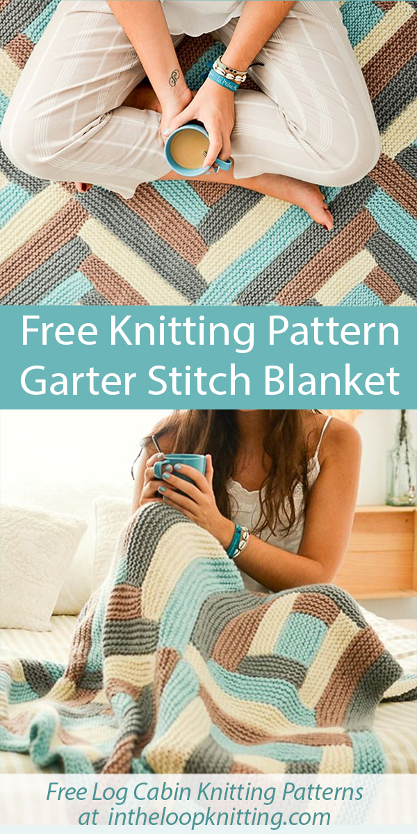 Free Garter Stitch Blanket Knitting Pattern Brick Blanket Stashbuster