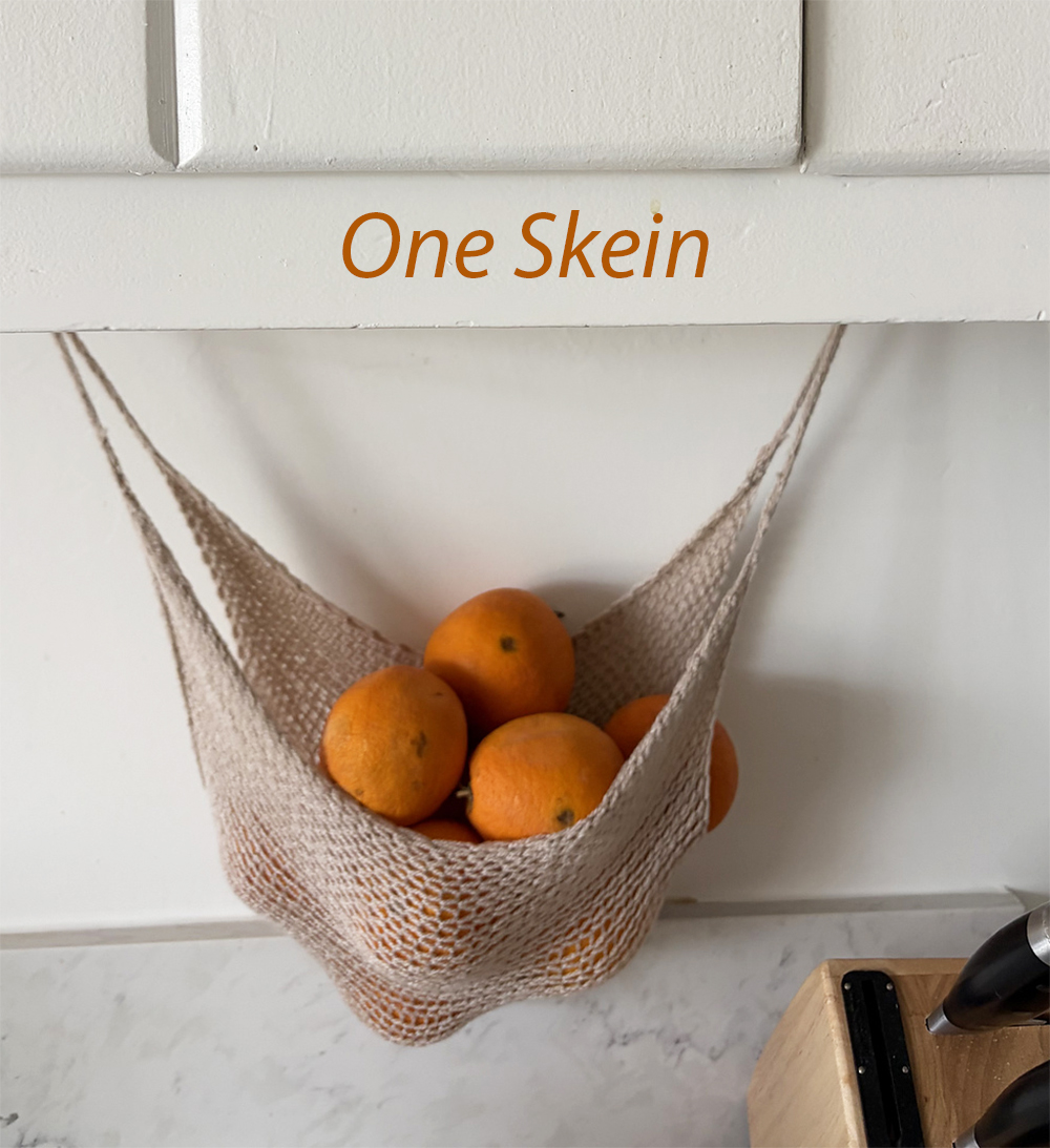Free One Skein Briggs St Fruit Hammock Knitting Pattern