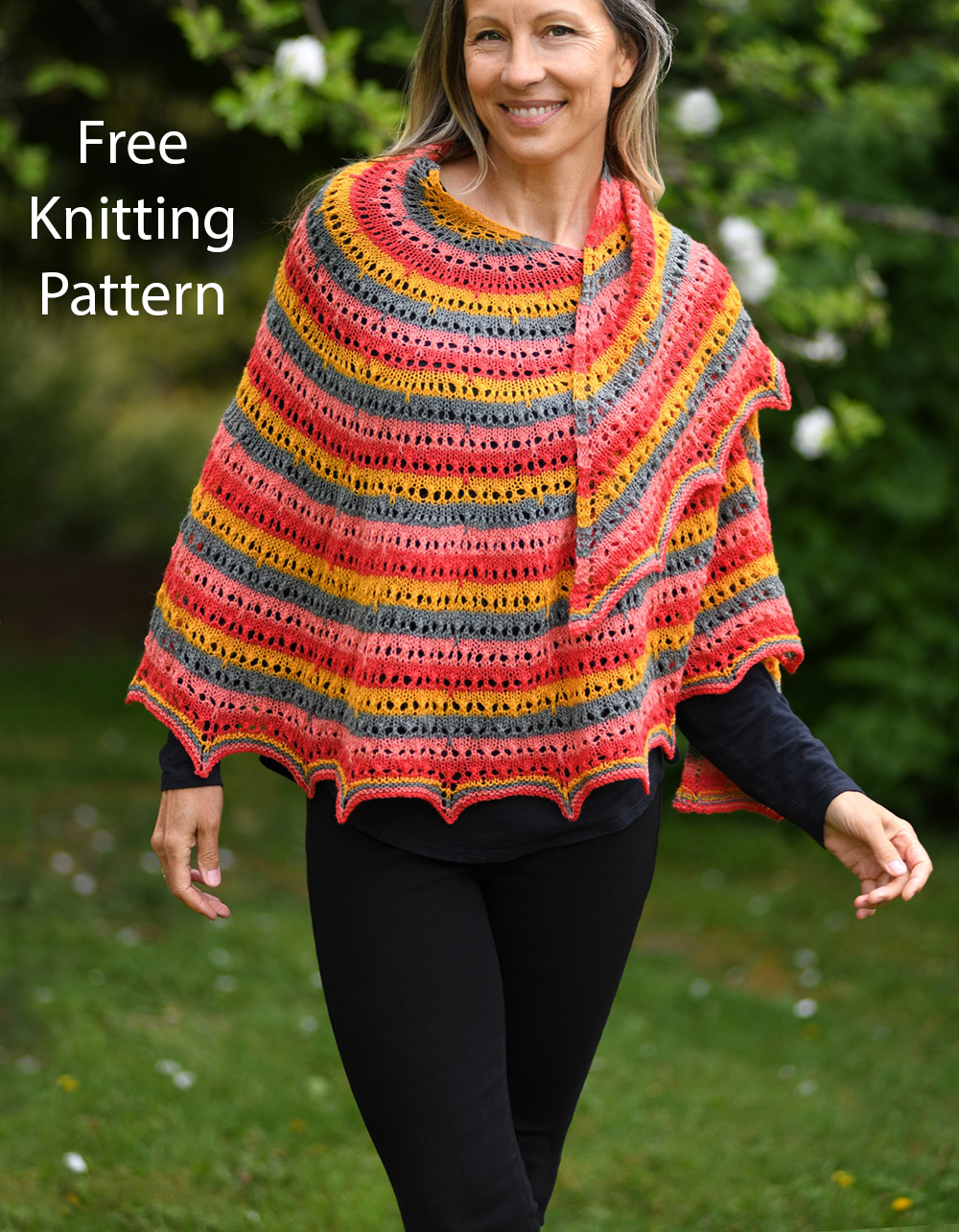 Bright Burst Shawl Knitting Pattern