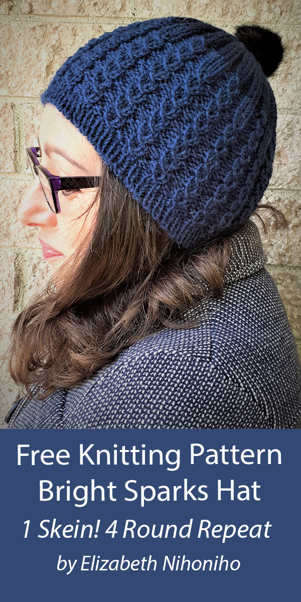 Free Hat Knitting Pattern Bright Sparks Hat