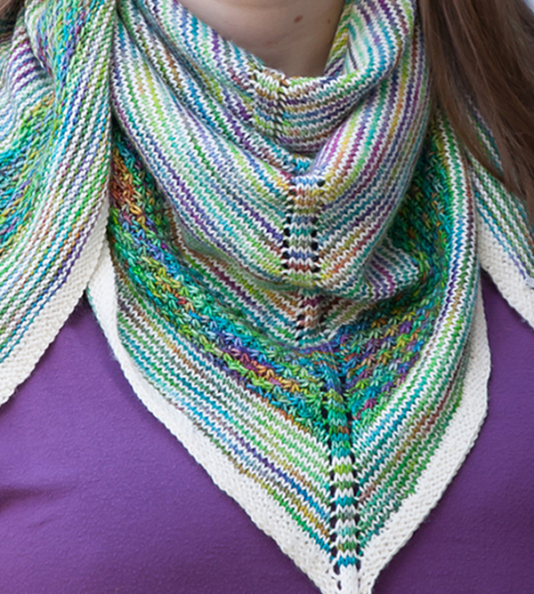 Knitting Pattern for Brightness and Contrast Shawl