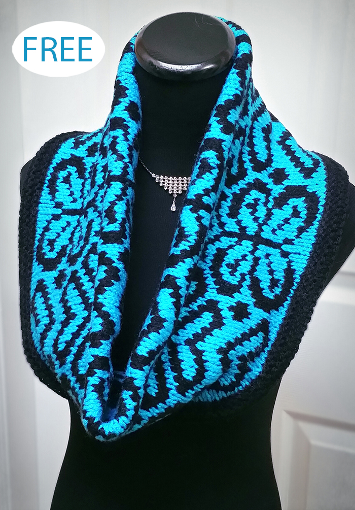 Free Brilliant Butterflies Cowl Knitting Pattern