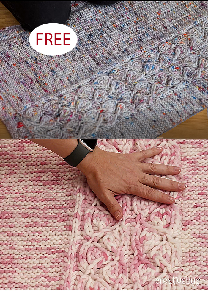 Free Knitting Pattern Brioche Knit Meditation Mat Rug
