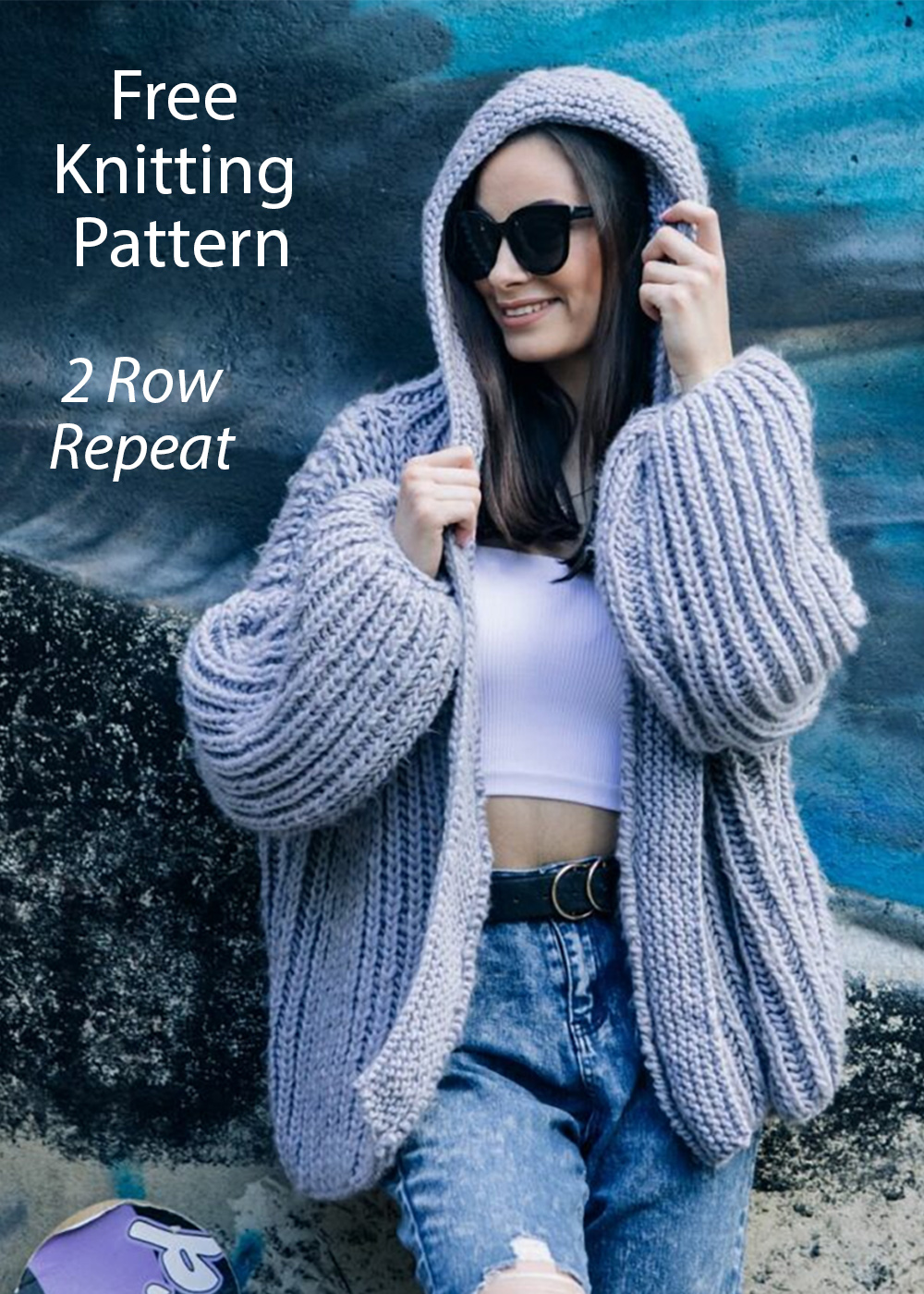 Brioche Rib Jacket Hoodies Knitting Pattern
