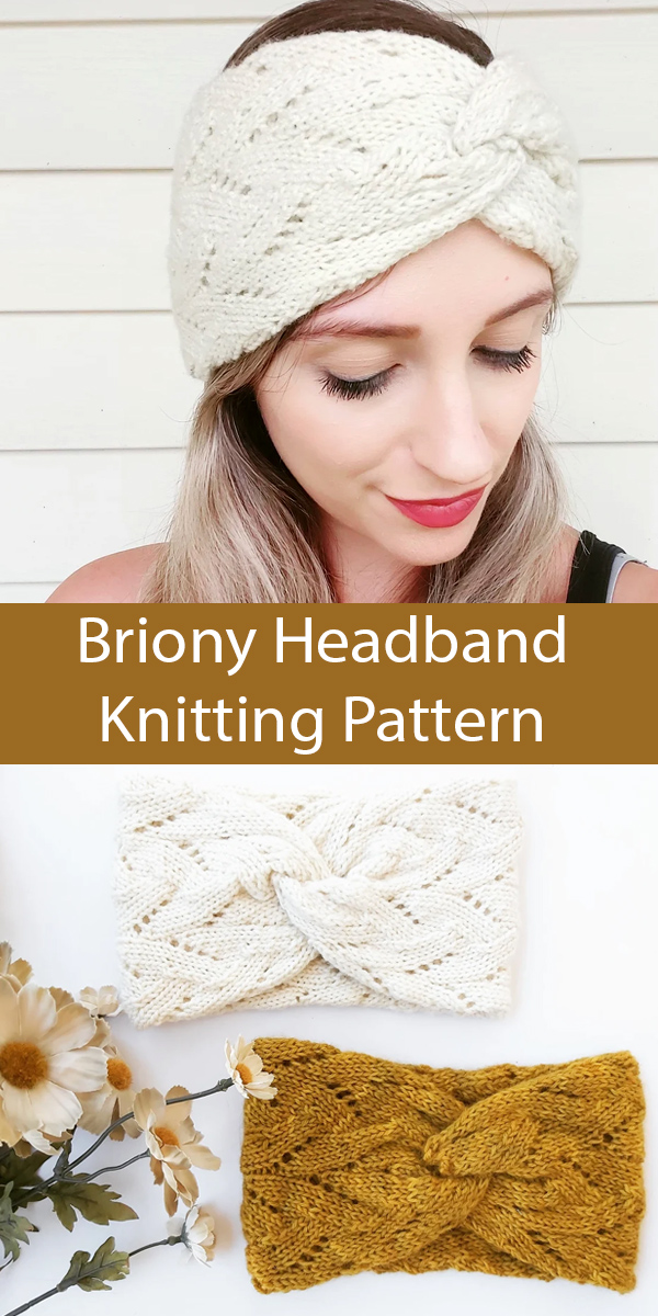Briony Headband Knitting Pattern