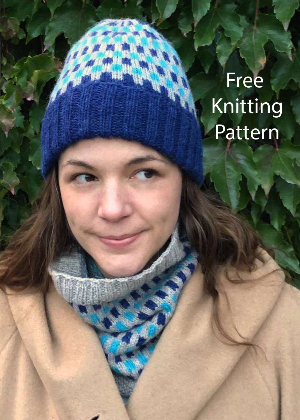 Free Knitting Pattern Broken Stripes Hat and Cowl