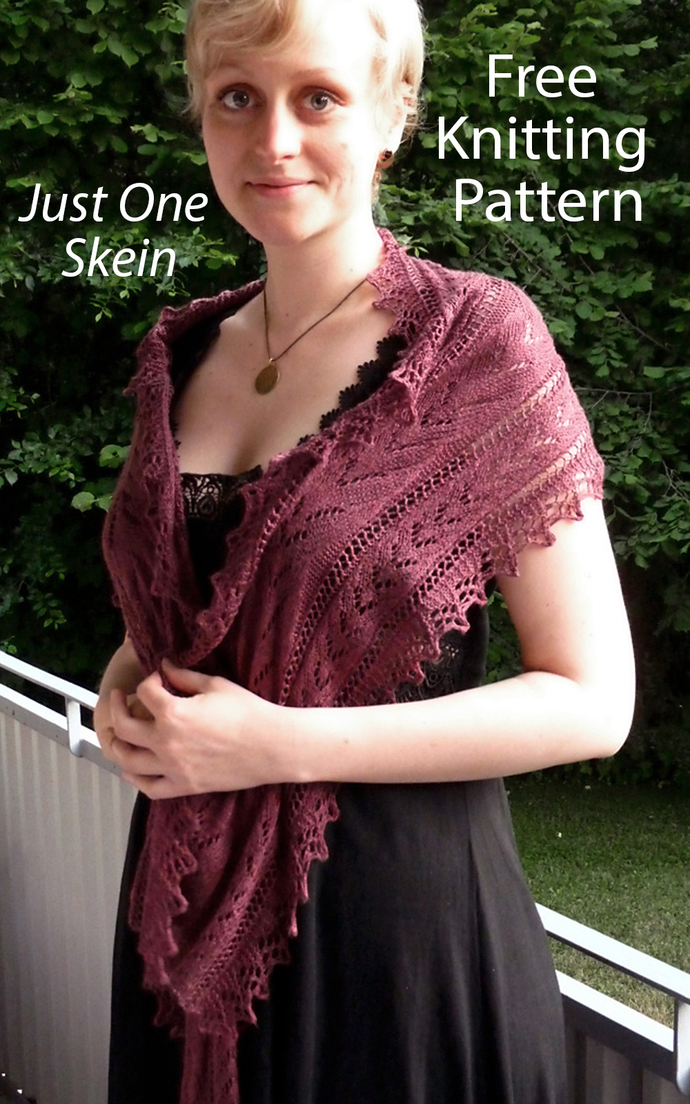 Free Bromeliad Shawl One Skein Knitting Pattern