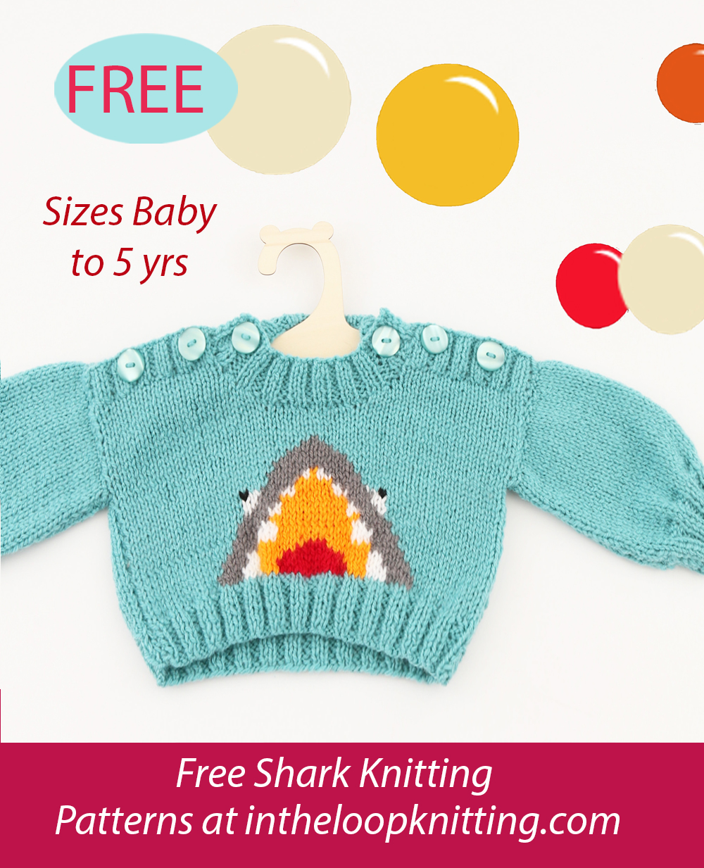 Free Bruce the Shark Jumper Knitting Pattern