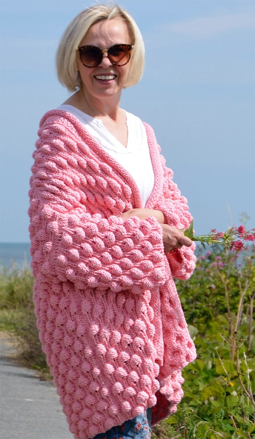 Bubble Coat Cardigan Knitting Pattern