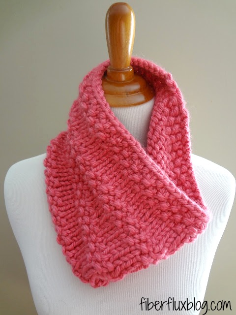 Free knitting pattern for Bubblegum Cowl and more quick cowl knitting patterns