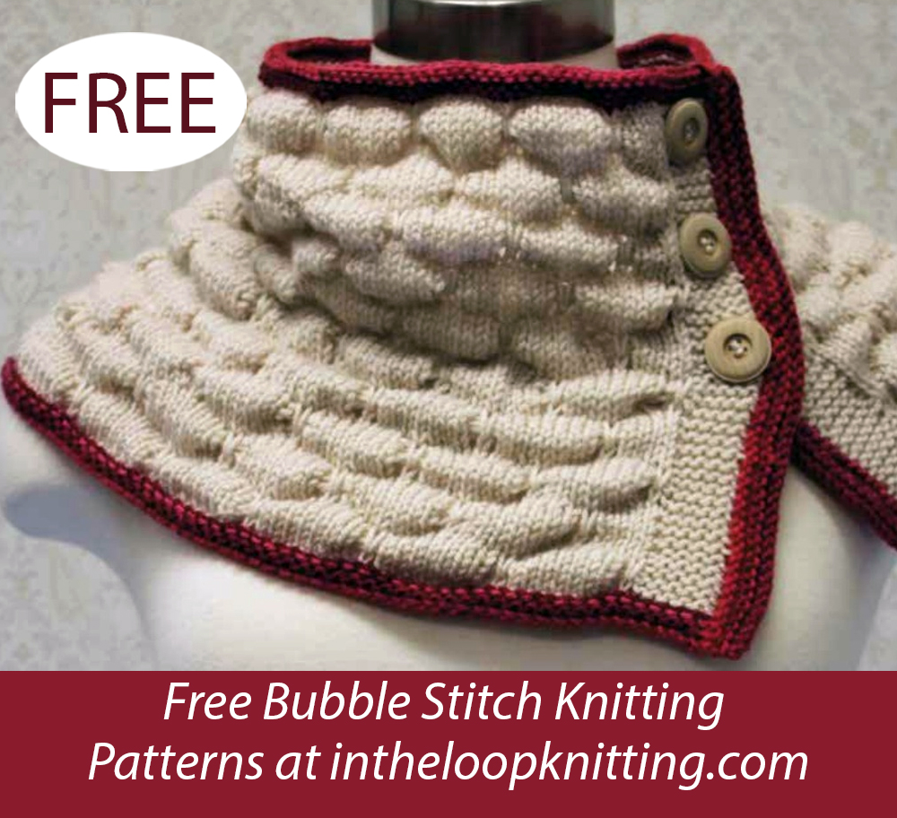 Free Bubbles Cowl Knitting Pattern