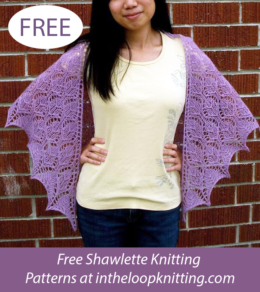 Free Budding Shawlette Knitting Pattern