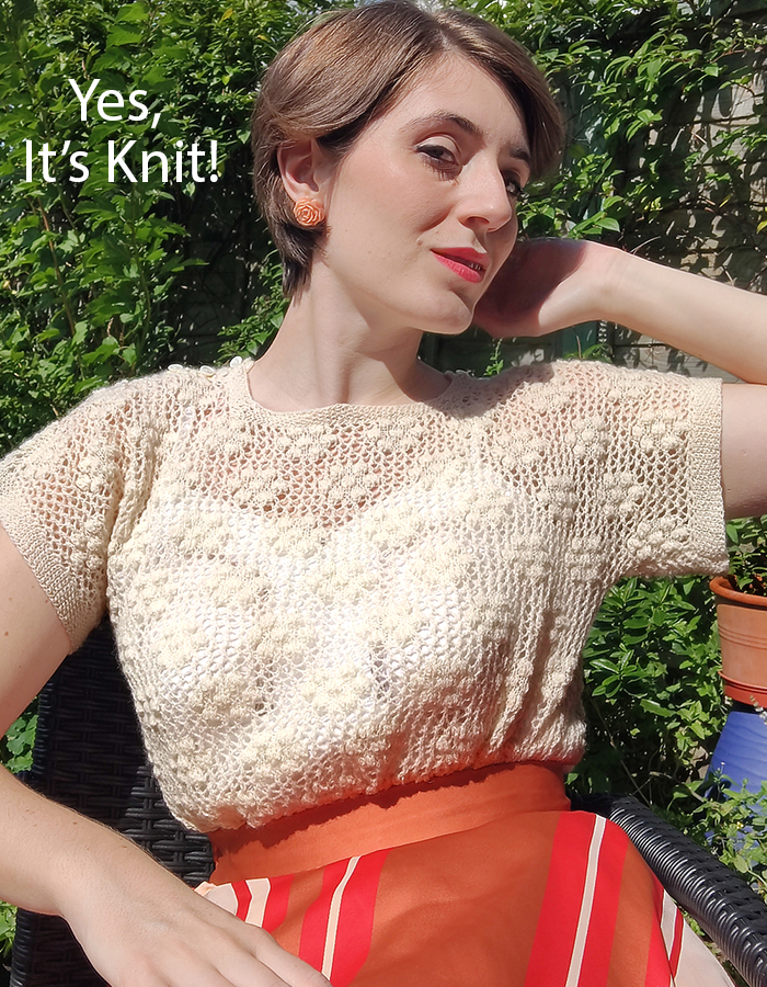 Free Knitting Pattern Buddleia Blouse