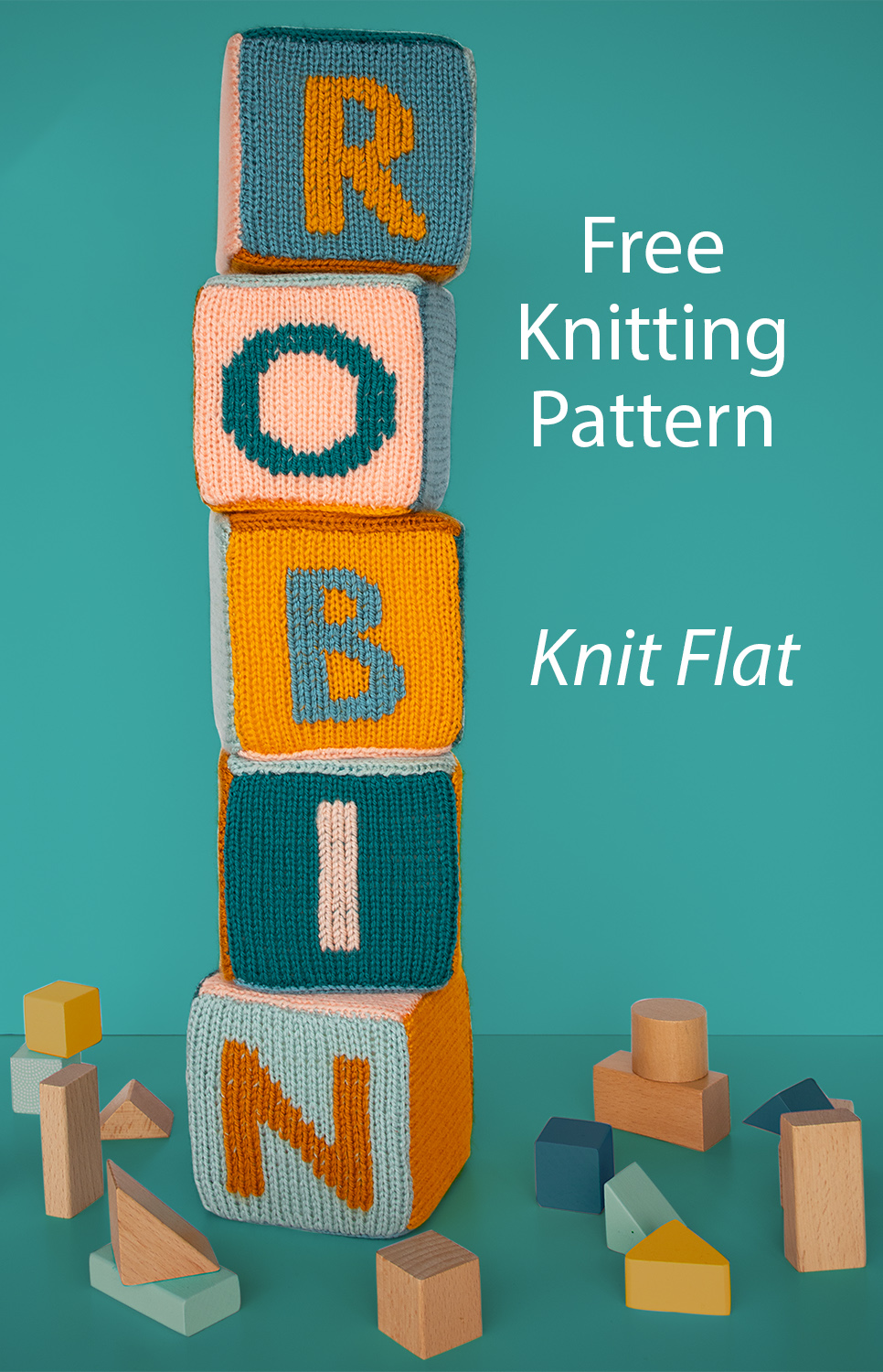 Free Knitting Pattern Build Your Name Blocks