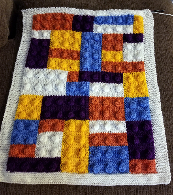 Knitting Pattern Building Blocks Blanket