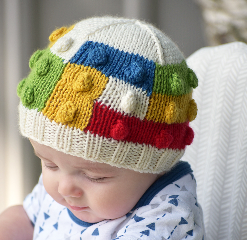 Knitting Pattern Building Blocks Hat