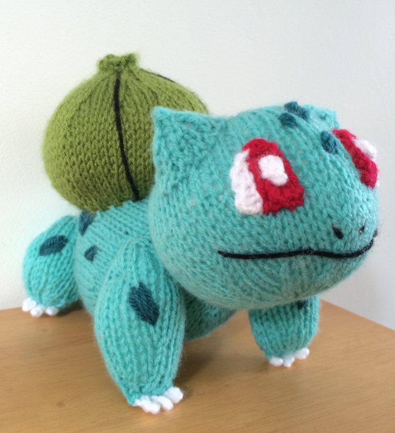 Knitting Pattern for Bulbasaur Pokemon