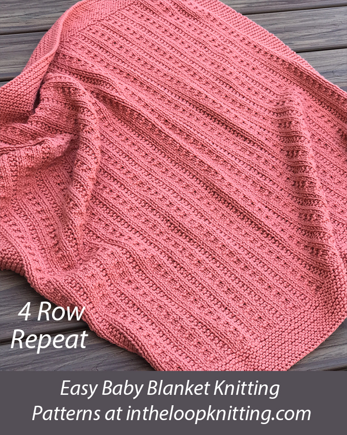 Easy Bumpy Road Baby Blanket Knitting Pattern