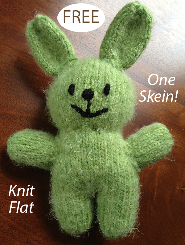 Free One Skein Bunny Knitting Pattern
