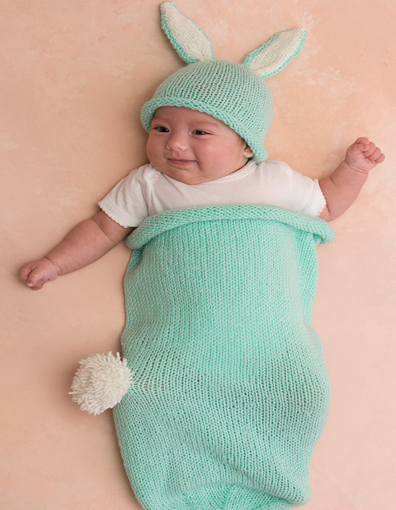 Free knitting pattern for Bunny Cocoon Hat