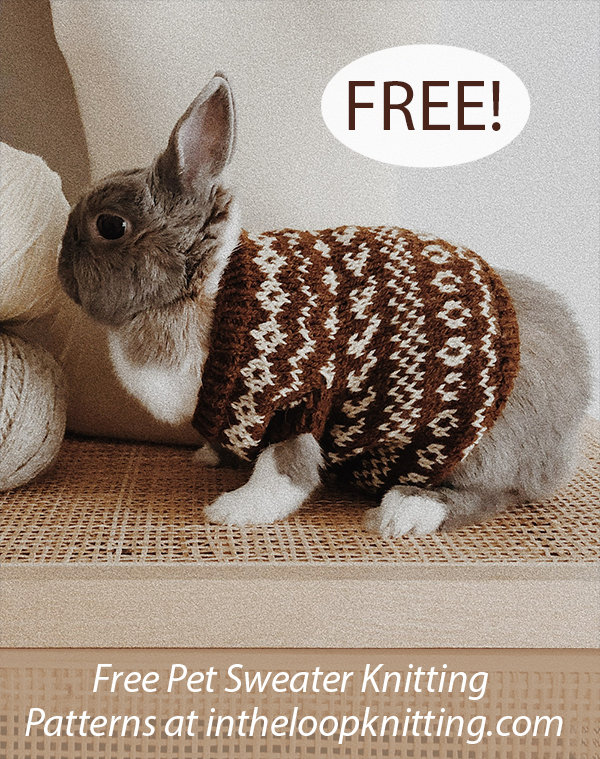 Free Bunny Hug Sweater Knitting Pattern