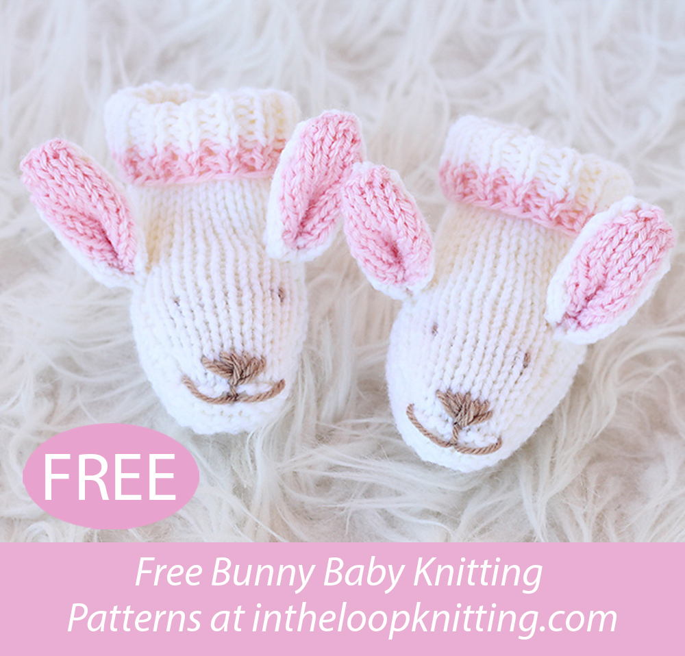 Free Knitting Pattern Bunny Baby Slippers