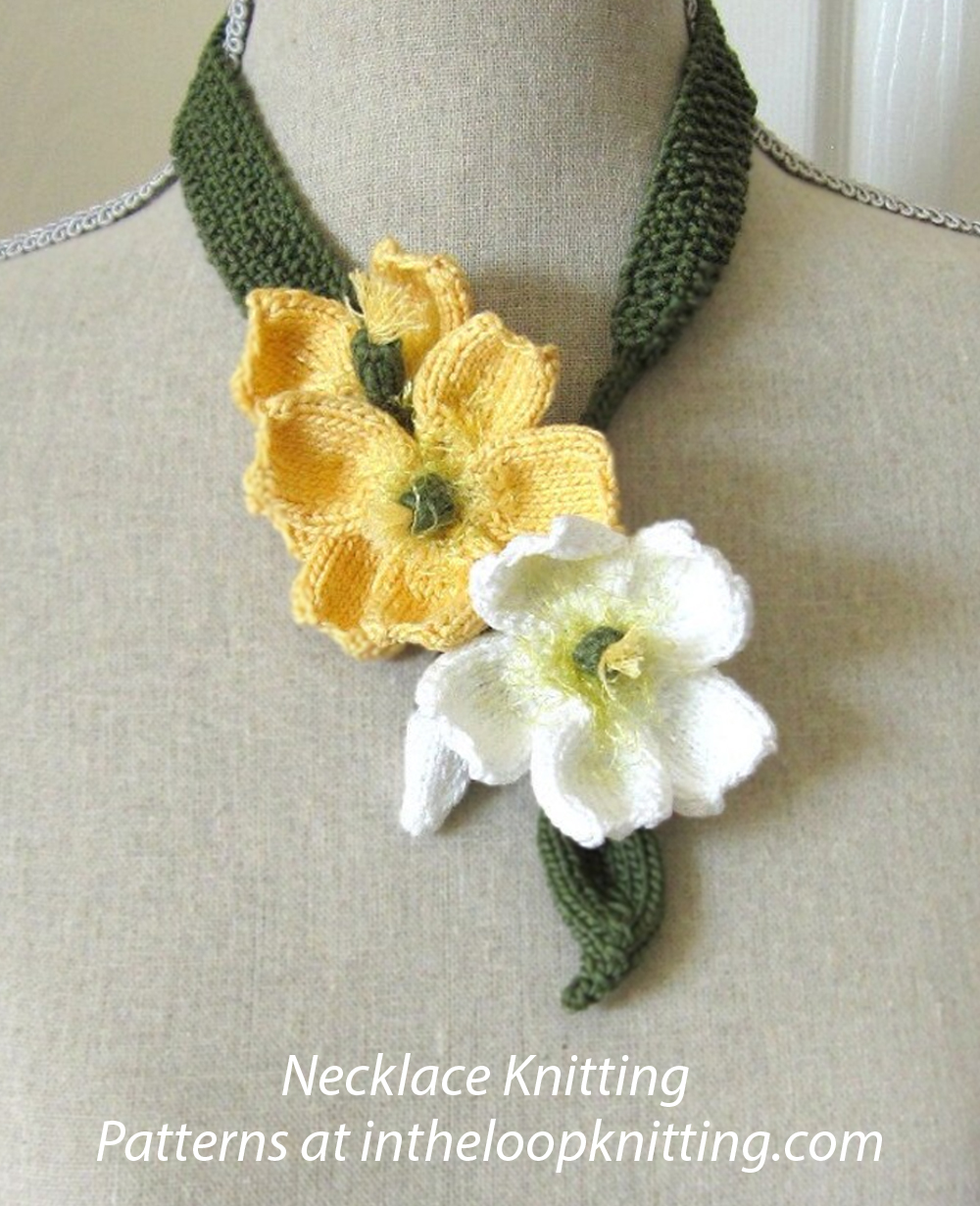 Buttercup Necklace Knitting Pattern 