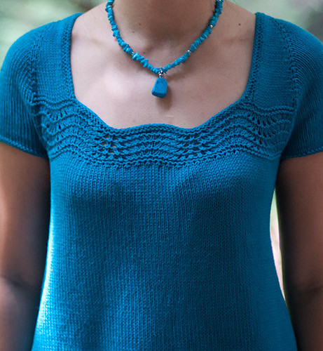 Free knitting pattern for Buttercup top