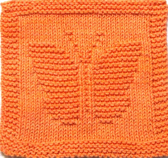 Knitting pattern for Butterfly Cloth