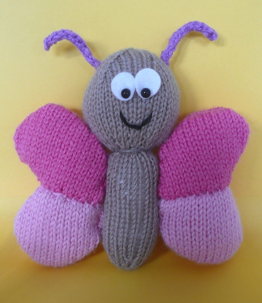 how to knit a butterfly