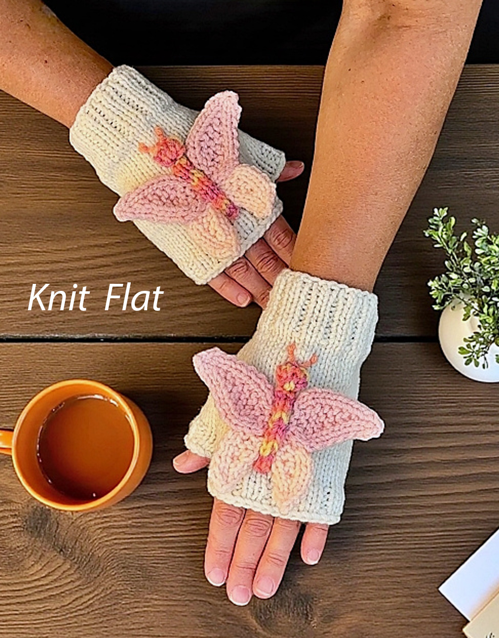 Free Knitting Pattern Butterfly Fingerless Gloves