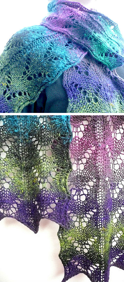 Free Knitting Pattern for Wings of Desire Scarf