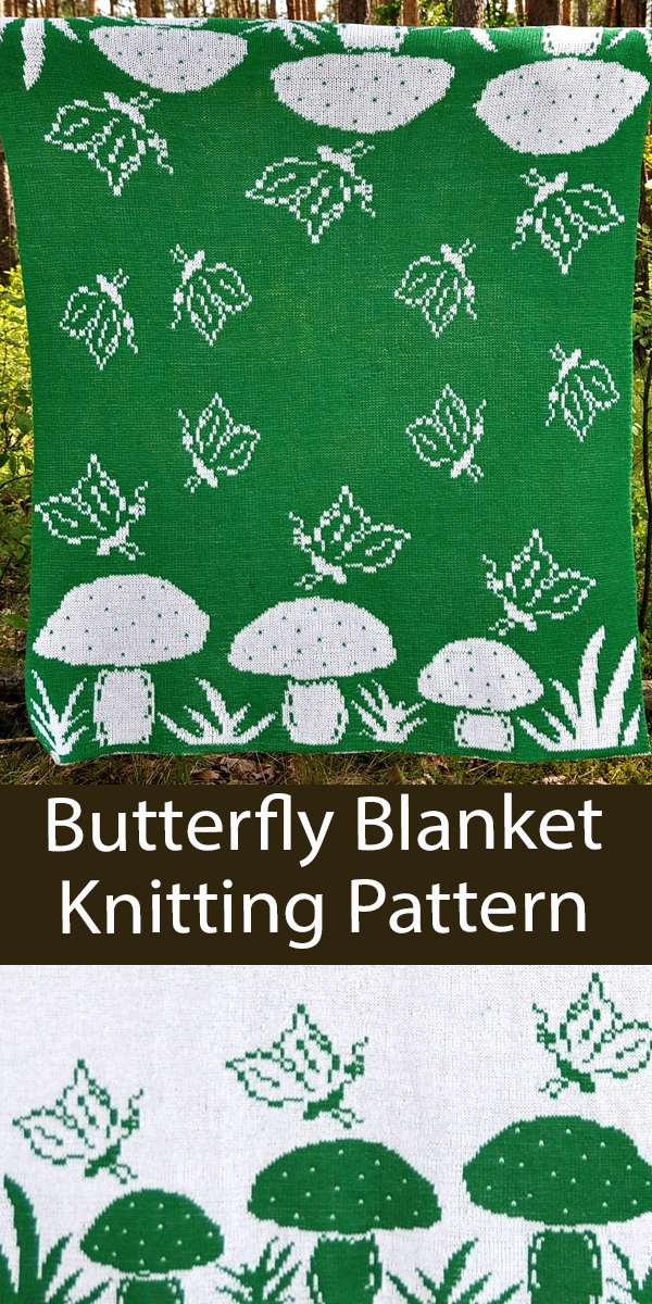 Butterfly Blanket Knitting Pattern