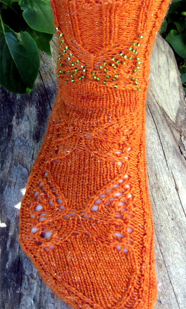 Free Knitting Pattern for Butterfly Socks