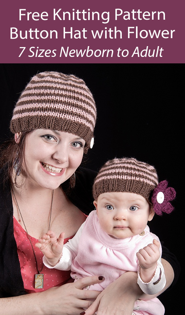 Free Easy Hat Knitting Pattern Sunset Slouch Hats for the Whole Family