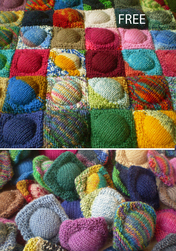 Free Button Quilt Knitting Pattern