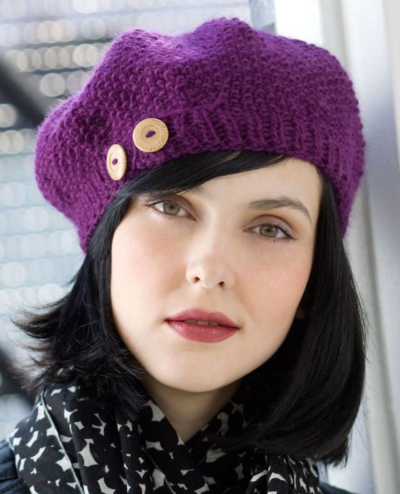 Free beret deals knitting pattern