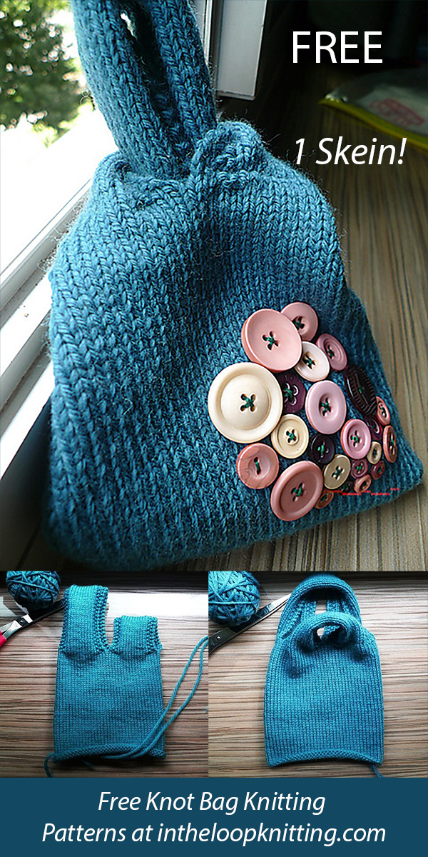 Free Buttons Ahoy Knot Bag knitting pattern