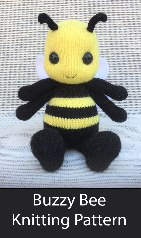 Buzzy Bee Toy Knitting Pattern
